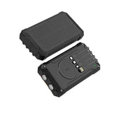 Denver PSC-20012 Solcelle PowerBank m. Innebygd Kabel, Trådløs Lading & Lommelykt - 20.000 mAh - Svart