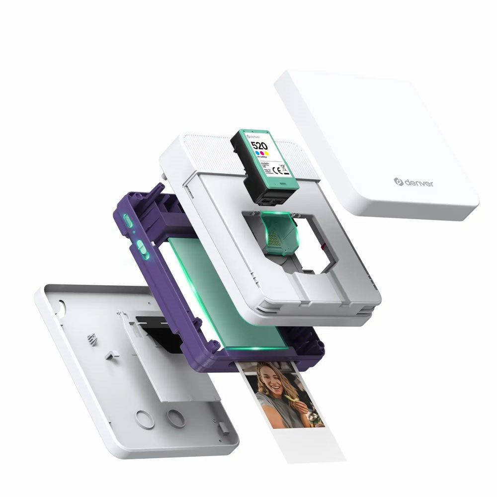Denver MCP-6010 Bluetooth Printer - Hvit