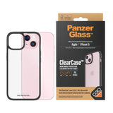 iPhone 15 Deksel PanzerGlass D3O Bio ClearCase - Svart Kant