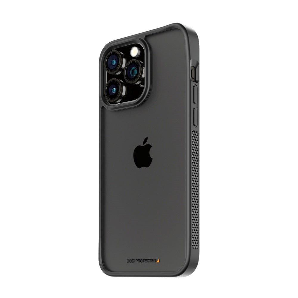 iPhone 15 Pro Max Deksel PanzerGlass D3O Bio ClearCase - Svart Kant