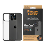 iPhone 15 Pro Max Deksel PanzerGlass D3O Bio ClearCase - Svart Kant