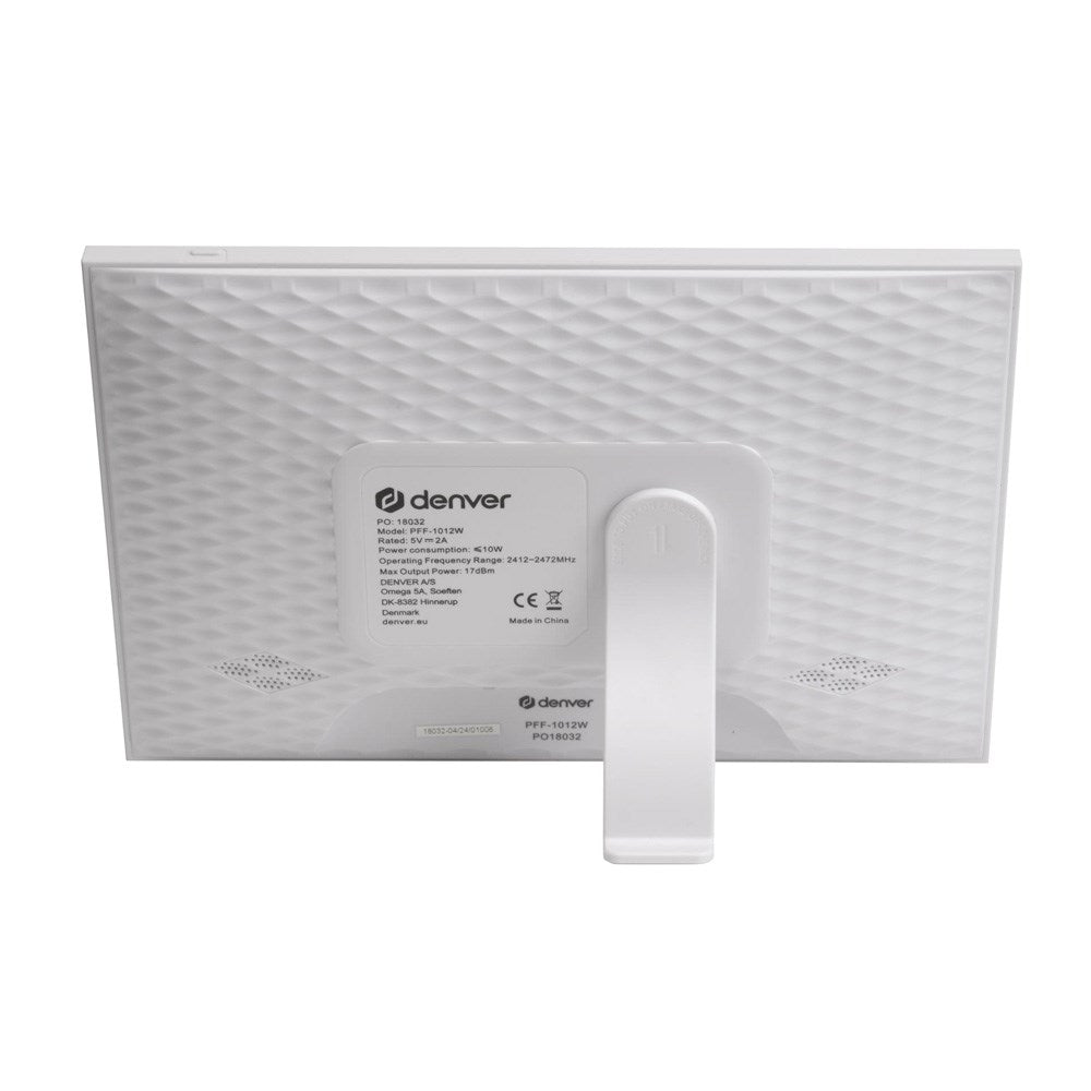 Denver Digital WiFi Fotoramme m. Frameo Fotosoftware - 10.1" / 16GB - Hvit