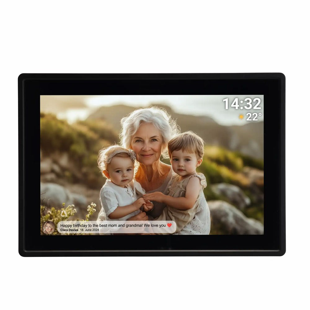 Denver PFF-1021 10.1" Digital Frameo WiFi Digital Fotoramme - 1280x800 / 16GB - Svart