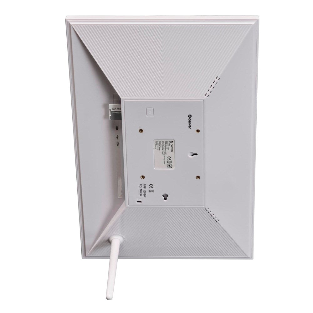 Denver HD Digital WiFi Fotoramme m. Frameo Fotosoftware - 15.6" / 16GB - Hvit