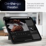 iPad 11" (2025) / iPad 10.9" (2024/2022) Spigen Tough Armor Pro Deksel m. Apple Pencil Holder & Kickstand - Svart