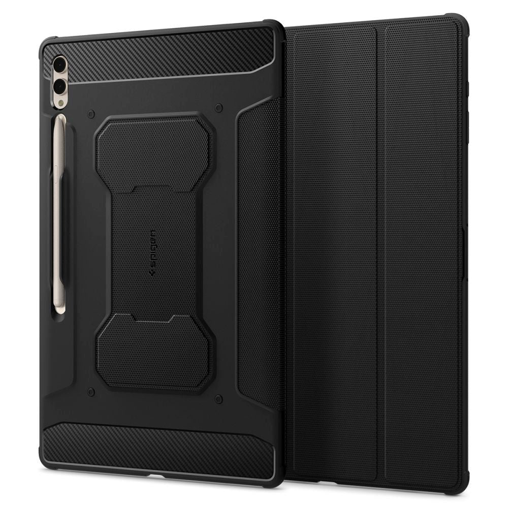 Samsung Galaxy Tab S10 Ultra / S9 Ultra / S8 Ultra Spigen Rugged Armor Pro Deksel - Svart