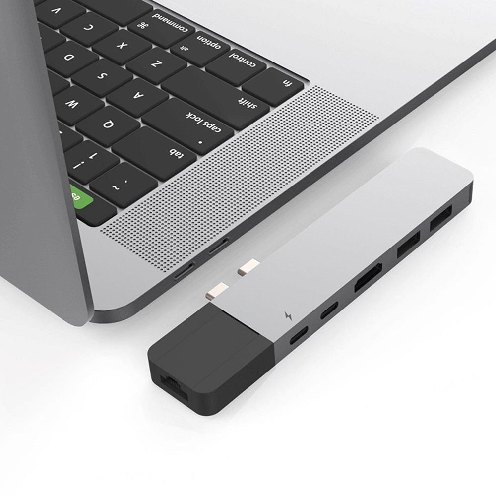 Hyperdrive Net USB-C Multi Adapter 6-i-2 - Sølv