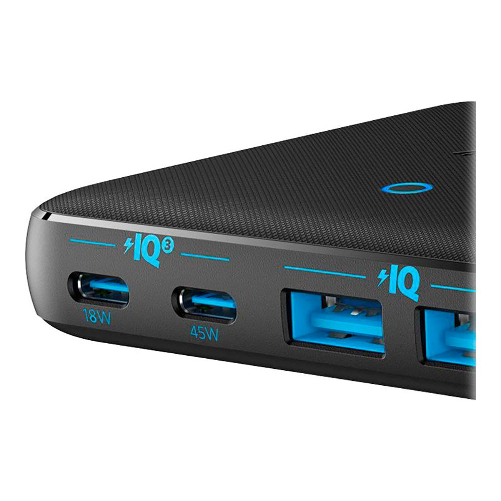 Anker Powerport Atom III 65W Slim Strømforsyningsadapter 2x PD USB-C & 2x USB-A - Svart