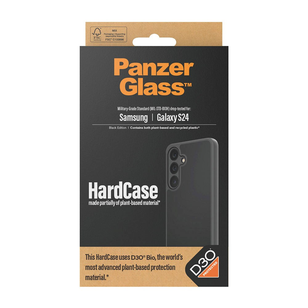 Samsung Galaxy S24 Deksel PanzerGlass D3O Bio HardCase - Svart