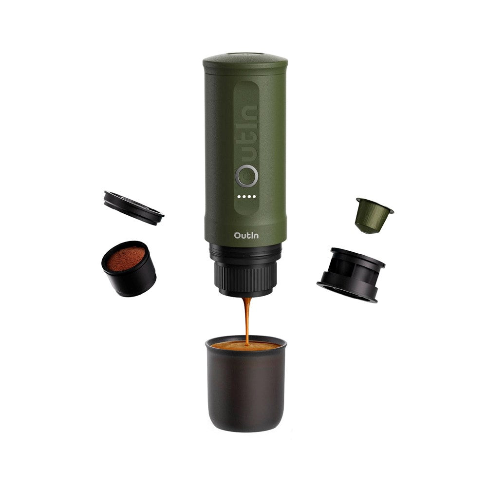 OutIn Nano Bærbar Espressomaskin - Forest Green