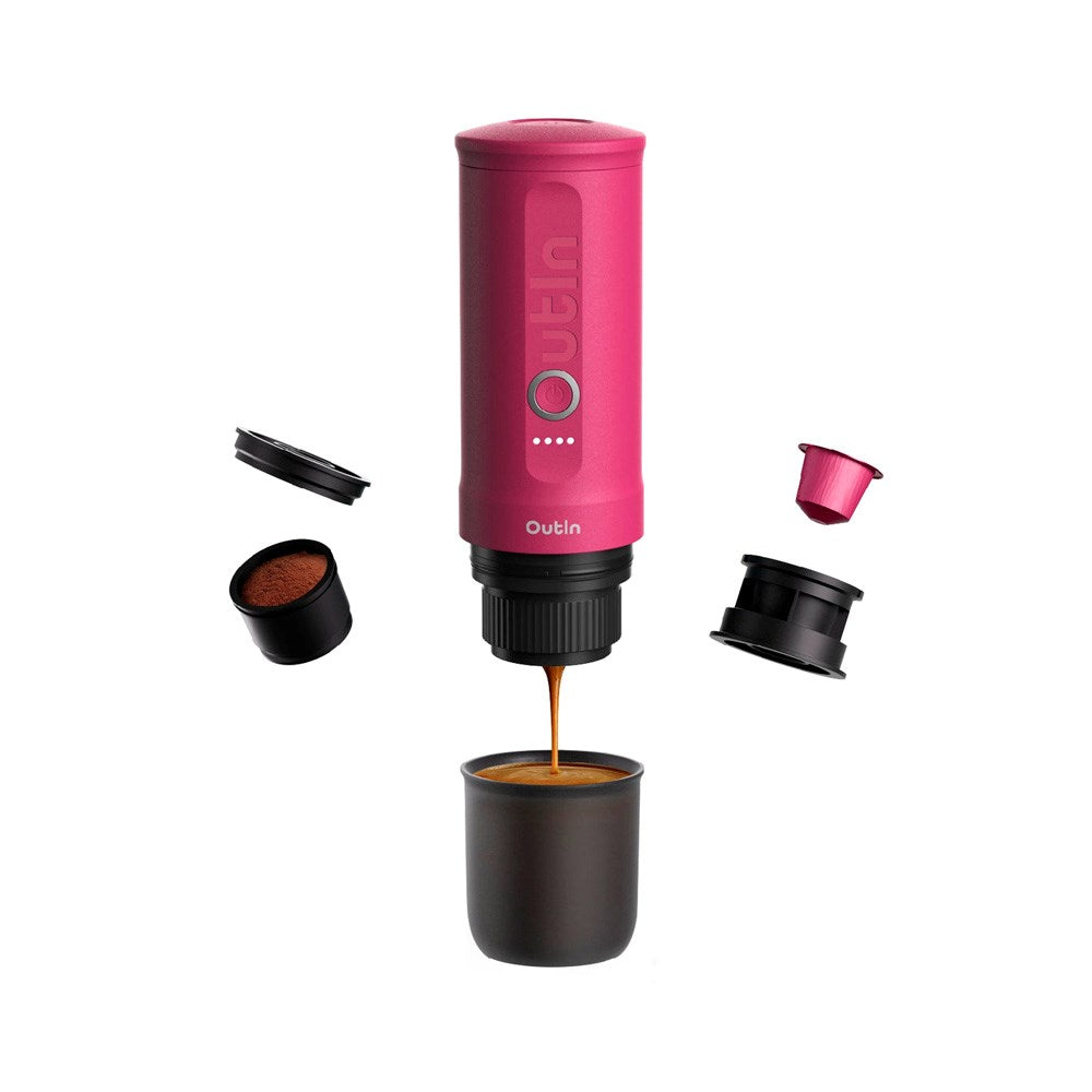 OutIn Nano Bærbar Espressomaskin - Fuchsia Pink