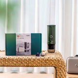 OutIn Nano Bærbar Espressomaskin Sett - Forest Green