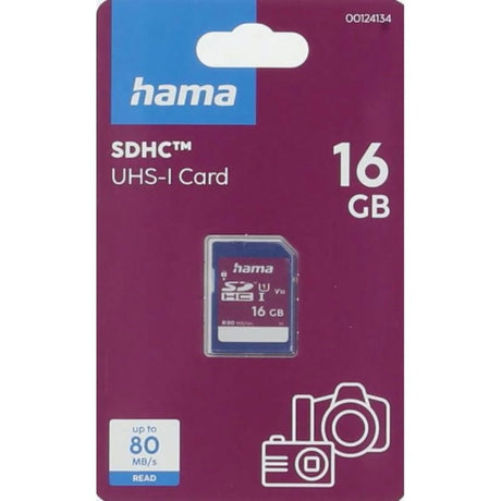 HAMA SDHC-Minnekort 80 MB/s - 16 GB