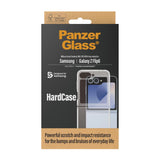 Samsung Galaxy Z Flip6 Deksel PanzerGlass HardCase AntiBacterial - Gjennomsiktig