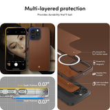 iPhone 15 Pro Max Cyrill Kajuk Mag Hybrid Deksel - MagSafe Kompatibel - Saddle Brown