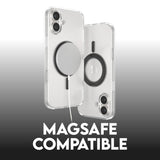 CARE by PanzerGlass iPhone 16 Plus Feature Kickstand Deksel - MagSafe Kompatibel - Transparent / Black