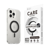 CARE by PanzerGlass iPhone 16 Pro Max Feature Kickstand Deksel - MagSafe Kompatibel - Transparent / Black