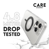 CARE by PanzerGlass iPhone 16 Pro Max Feature Kickstand Deksel - MagSafe Kompatibel - Transparent / Black
