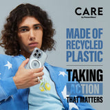 CARE by PanzerGlass iPhone 16 Plus Feature Kickstand Deksel - MagSafe Kompatibel - Transparent / Silver