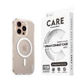 CARE by PanzerGlass iPhone 16 Pro FLAGSHIP Urban Combat-deksel - MagSafe Kompatibel - Transparent / White