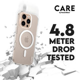 CARE by PanzerGlass iPhone 16 Pro FLAGSHIP Urban Combat-deksel - MagSafe Kompatibel - Transparent / White