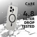CARE by PanzerGlass iPhone 16 Pro FLAGSHIP Urban Combat-deksel - MagSafe Kompatibel - Transparent / Black