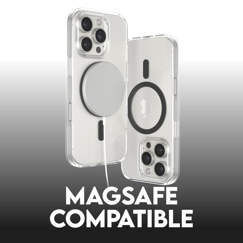 CARE by PanzerGlass iPhone 16 Pro FLAGSHIP Urban Combat-deksel - MagSafe Kompatibel - Transparent / Black