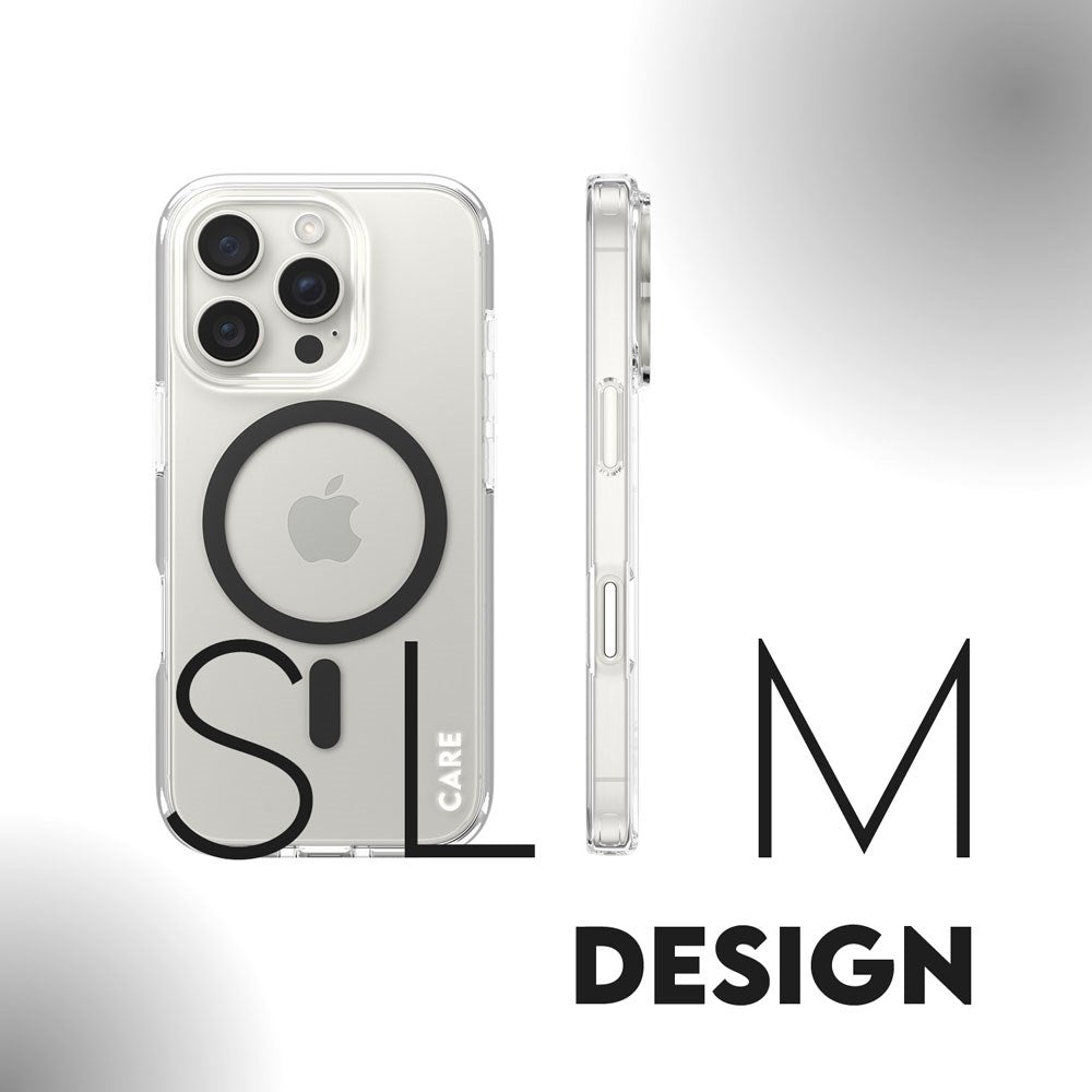 CARE by PanzerGlass iPhone 16 Pro FLAGSHIP Urban Combat-deksel - MagSafe Kompatibel - Transparent / Black