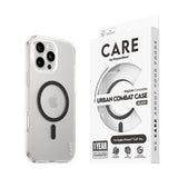 CARE by PanzerGlass iPhone 16 Pro Max FLAGSHIP Urban Combat-deksel - MagSafe Kompatibel - Transparent / Black