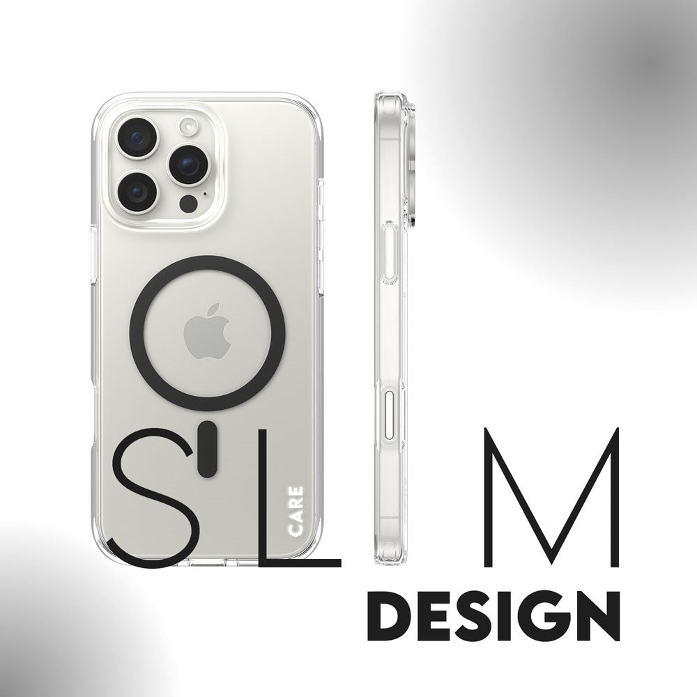 CARE by PanzerGlass iPhone 16 Pro Max FLAGSHIP Urban Combat-deksel - MagSafe Kompatibel - Transparent / Black