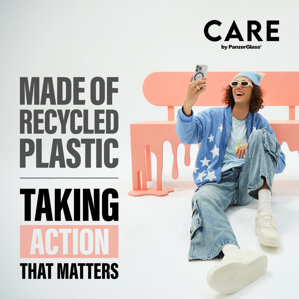 CARE by PanzerGlass iPhone 16 Pro Max FLAGSHIP Urban Combat-deksel - MagSafe Kompatibel - Transparent / Black