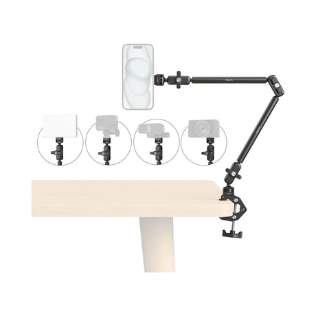SmallRig 5626 Crab-Shaped Mobilholder til Bord - MagSafe Kompatibel - Svart