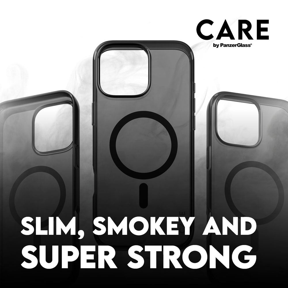 CARE by PanzerGlass iPhone 16 Pro FLAGSHIP Urban Combat-deksel - MagSafe Kompatibel - Smokey / Black