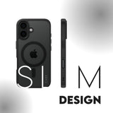 CARE by PanzerGlass iPhone 16 FLAGSHIP Urban Combat-deksel - MagSafe Kompatibel - Transparent / Black Frame