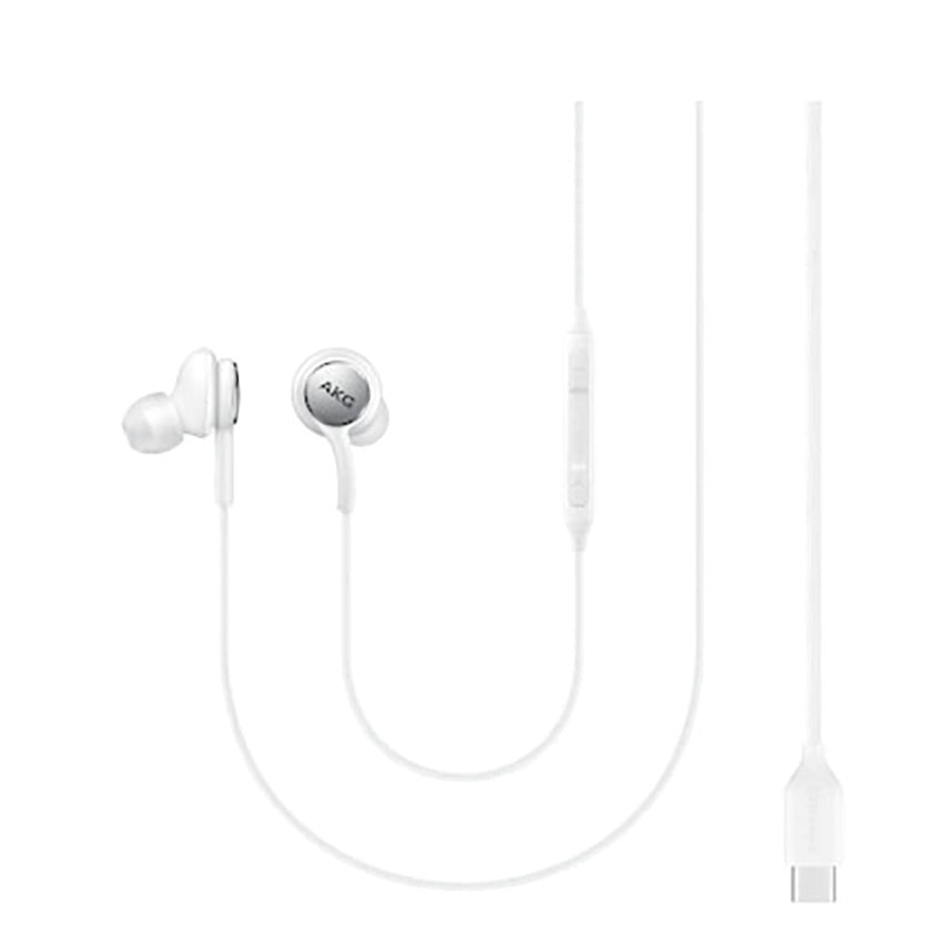 Original Samsung In-Ear Hodetelefoner Type-C Stik med Mic og Remote - Hvit