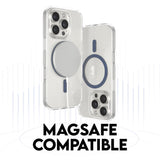 CARE by PanzerGlass iPhone 16 Pro FLAGSHIP Urban Combat-deksel - MagSafe Kompatibel - Transparent / Coronet Blue