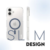 CARE by PanzerGlass iPhone 16 Plus FLAGSHIP Urban Combat-deksel - MagSafe Kompatibel - Transparent / Coronet Blue