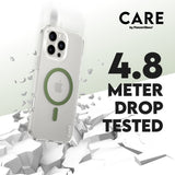 CARE by PanzerGlass iPhone 16 Pro Max FLAGSHIP Urban Combat-deksel - MagSafe Kompatibel - Transparent / Piquant Green