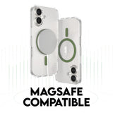 CARE by PanzerGlass iPhone 16 Pro Max FLAGSHIP Urban Combat-deksel - MagSafe Kompatibel - Transparent / Piquant Green