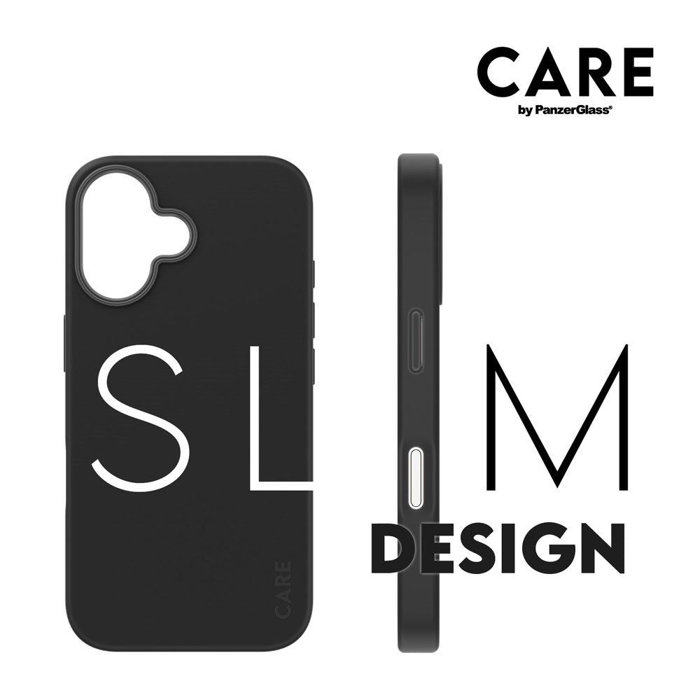 CARE by PanzerGlass iPhone 16 FASHION Fearlessly Fashionable Deksel - MagSafe Kompatibel - Black