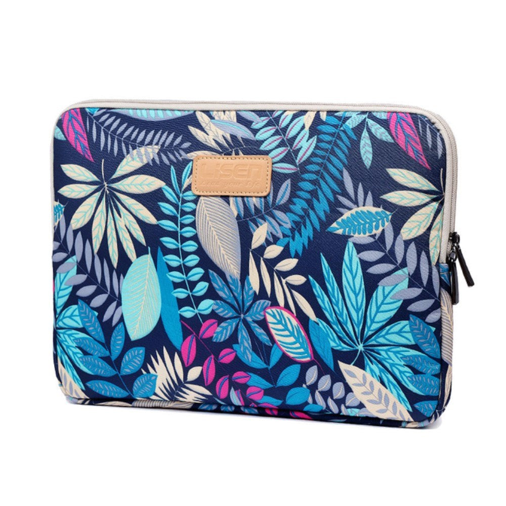 Tech-Protect Lisen Blossom Sleeve til MacBook / PC 13" (34 x 24 cm) - Dark n´ Blue