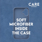 CARE by PanzerGlass iPhone 16 FASHION Fearlessly Fashionable Deksel - MagSafe Kompatibel - Coronet Blue