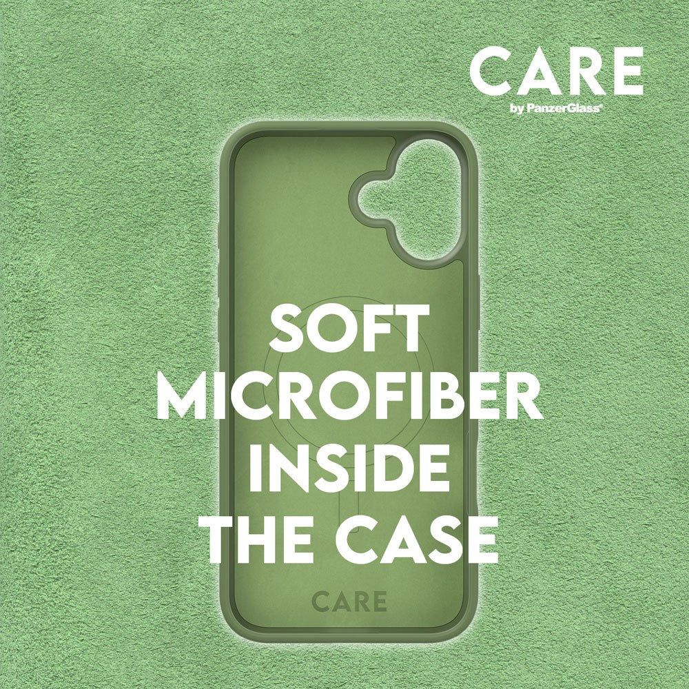 CARE by PanzerGlass iPhone 16 Plus FASHION Fearlessly Fashionable Deksel - MagSafe Kompatibel - Piquant Green
