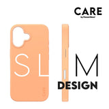 CARE by PanzerGlass iPhone 16 FASHION Fearlessly Fashionable Deksel - MagSafe Kompatibel - Peach Fuzz