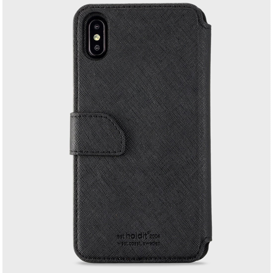 Holdit iPhone XS Max Wallet Magnet Deksel - Stockholm Svart