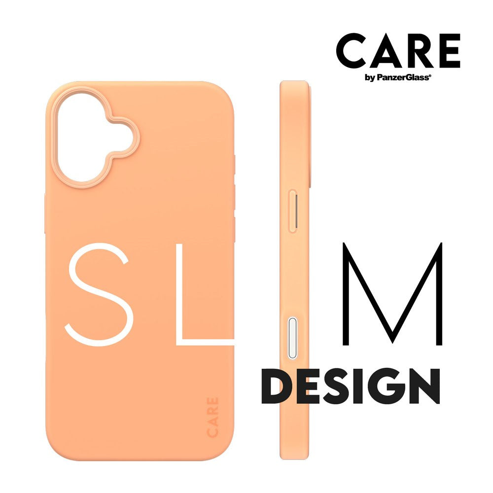 CARE by PanzerGlass iPhone 16 Plus FASHION Fearlessly Fashionable Deksel - MagSafe Kompatibel - Peach Fuzz