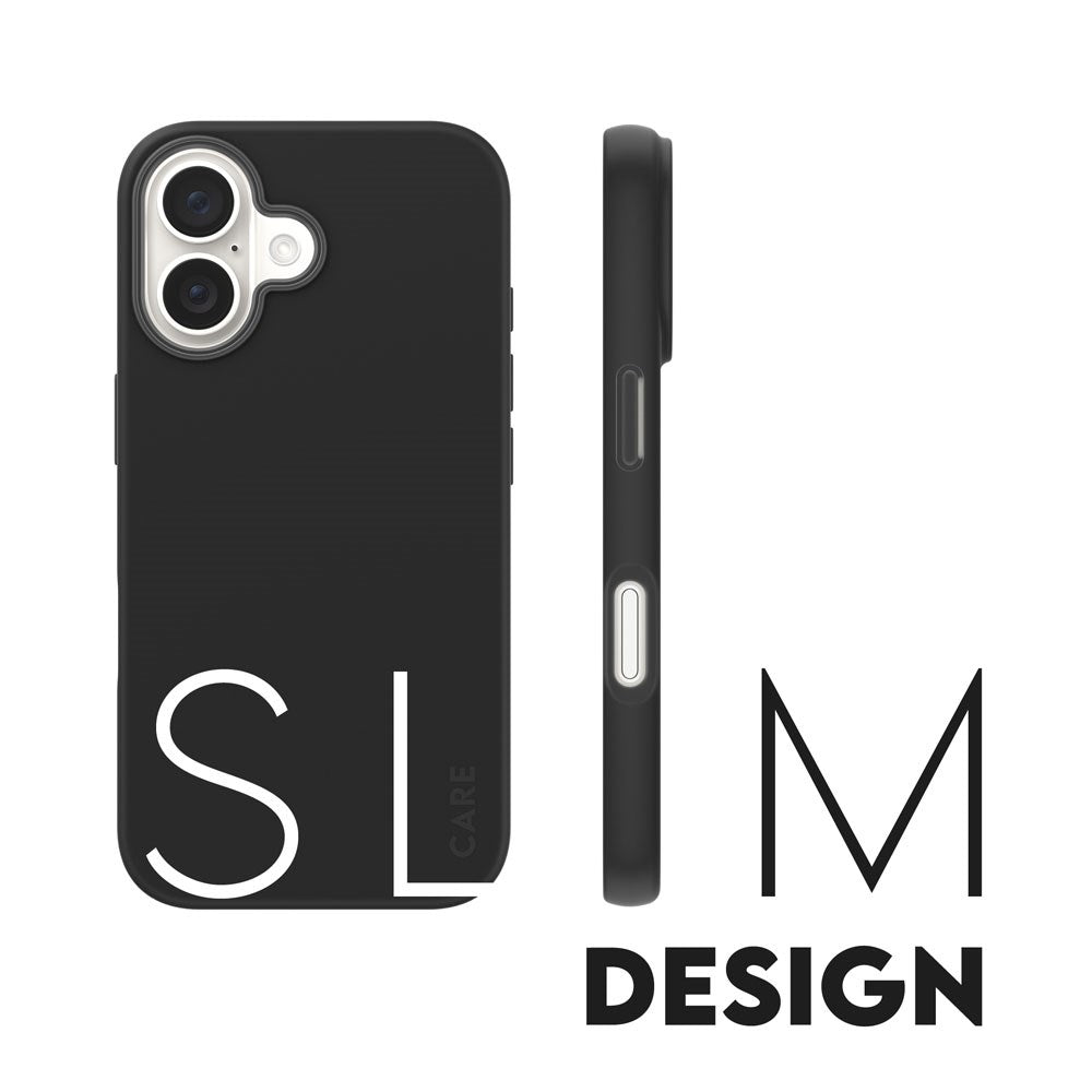 CARE by PanzerGlass iPhone 16 FASHION Fearlessly Fashionable Deksel - Black