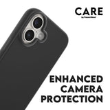 CARE by PanzerGlass iPhone 16 FASHION Fearlessly Fashionable Deksel - Black