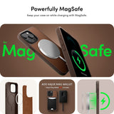 iPhone 15 Pro Cyrill Kajuk Mag Hybrid Deksel - MagSafe Kompatibel - Saddle Brown