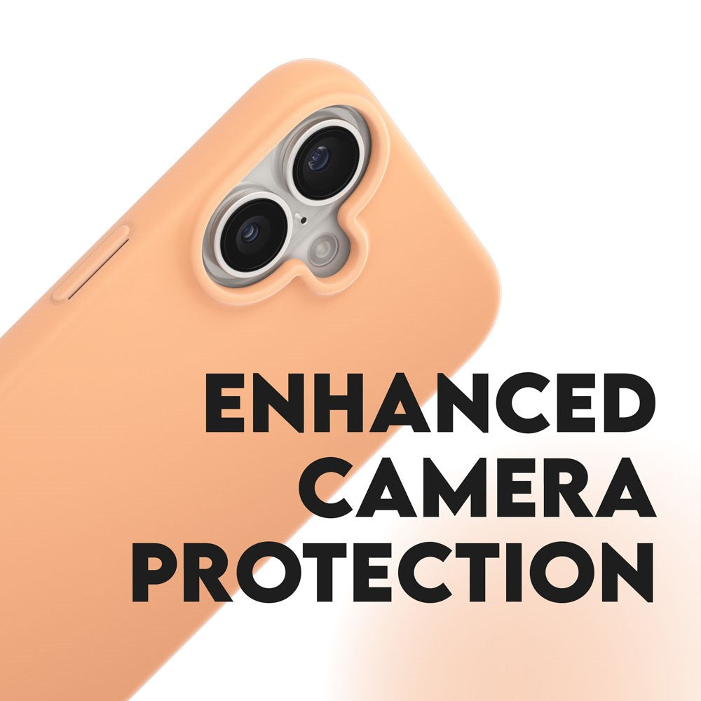 CARE by PanzerGlass iPhone 16 FASHION Fearlessly Fashionable Deksel - Peach Fuzz